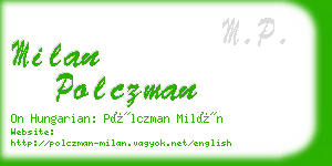 milan polczman business card